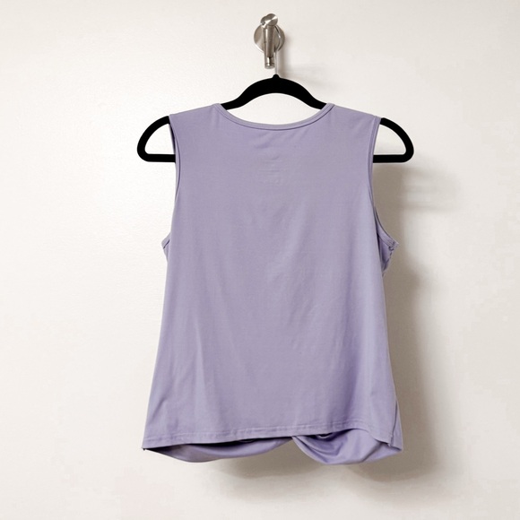 Move Theology Twist Front Soft Fabric Sleeveless Tank Top Lilac Purple Medium‎ - Picture 2 of 4
